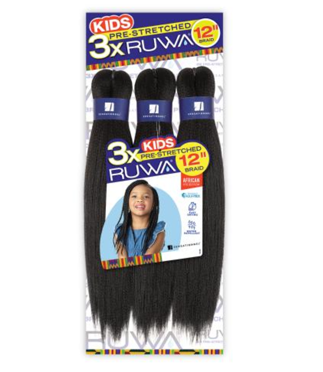 3x RUWA KID PRE STRETCHED BRAID 12'