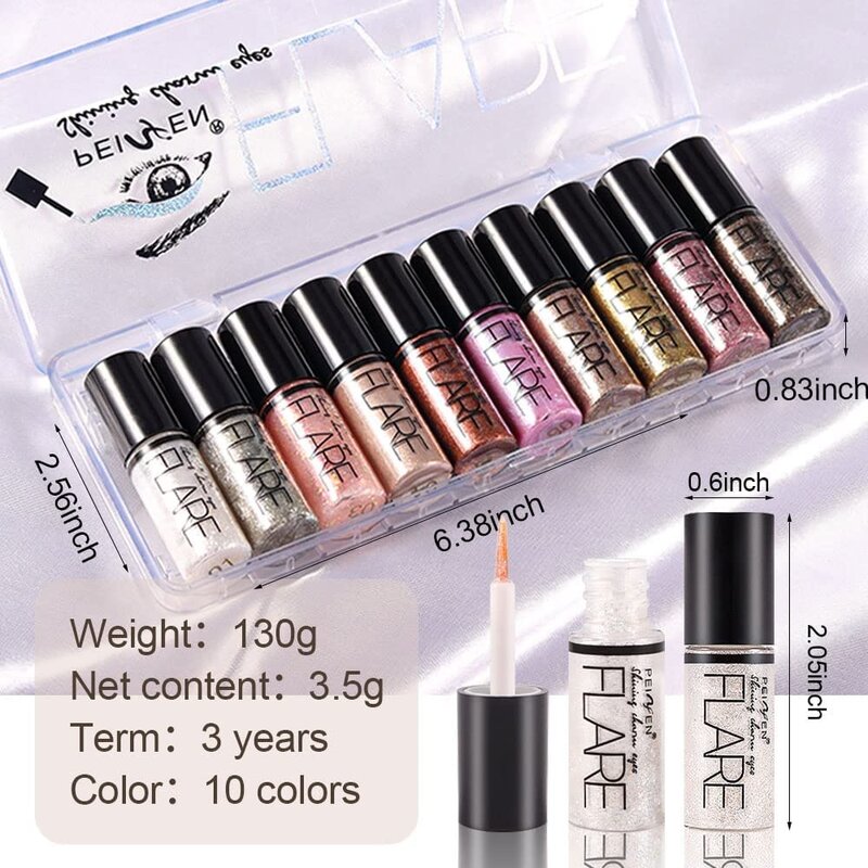 AX FLARE SHIMMER EYE LINER SILVER