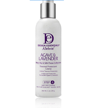 DESIGN ESSENTIALS DESIGN ESSENTIALS AGAVE & LAVENDER BLOW DRY & SILK PRESS COLLECTION CREME STEP 4