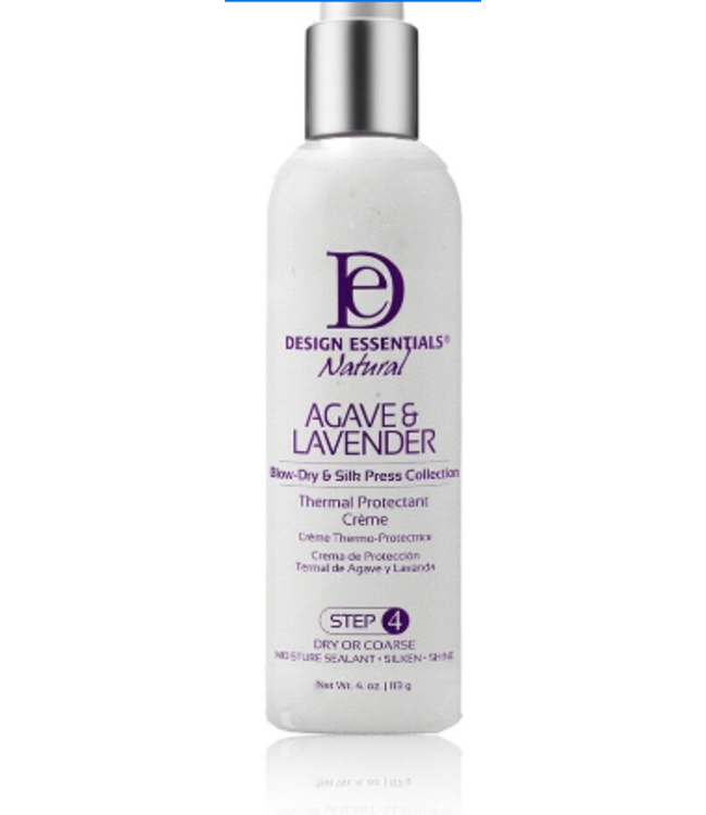 DESIGN ESSENTIALS DESIGN ESSENTIALS AGAVE & LAVENDER BLOW DRY & SILK PRESS COLLECTION CREME STEP 4