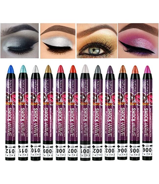 AX WATERPROOF PEARLESCENT EYESHADOW SILVER10