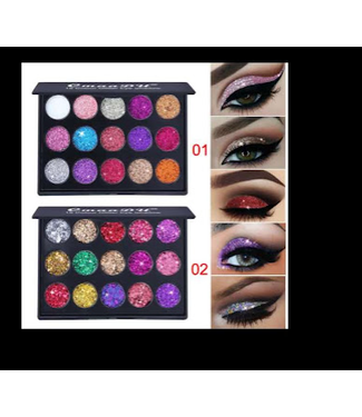 15 COLOR GLITTER EYE SHADOW PALLET