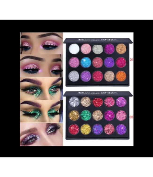 15 COLOR GLITTER EYE SHADOW PALLET