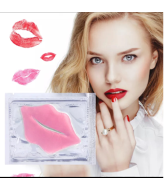 SUPER LIP PLUMPER PINK CRYSTAL COLLAGEN LIP MASK