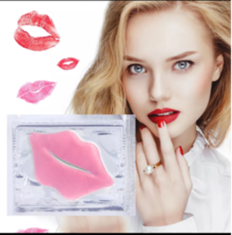 SUPER LIP PLUMPER PINK CRYSTAL COLLAGEN LIP MASK