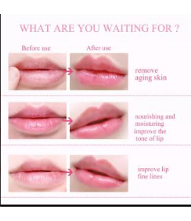 SUPER LIP PLUMPER PINK CRYSTAL COLLAGEN LIP MASK