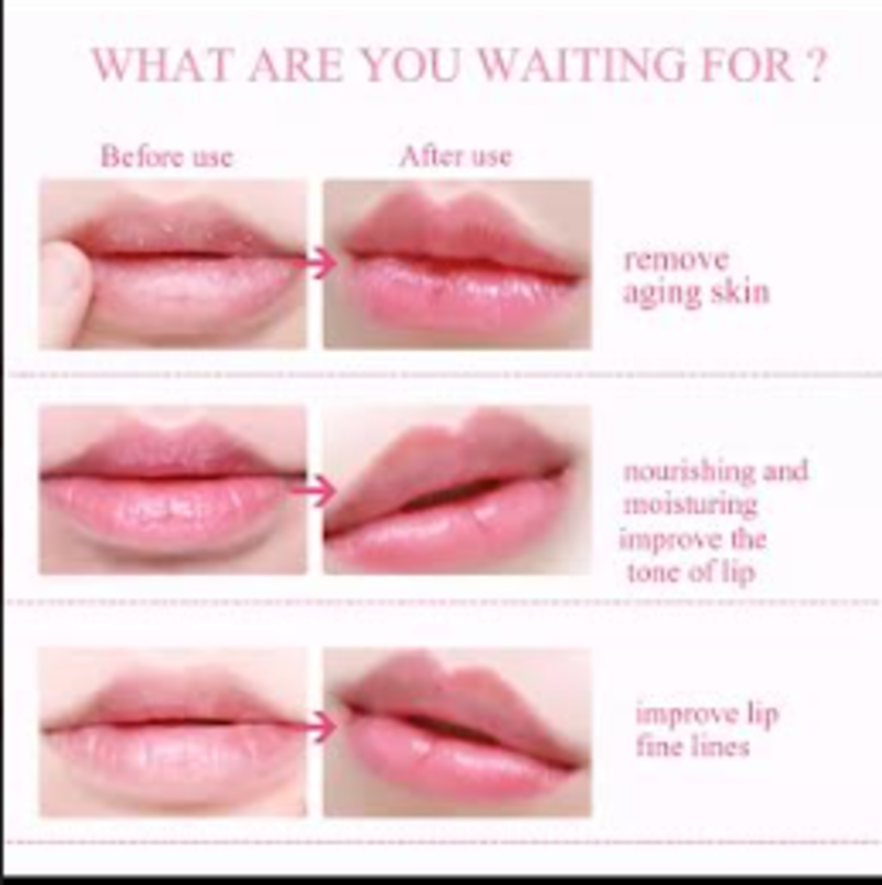SUPER LIP PLUMPER PINK CRYSTAL COLLAGEN LIP MASK