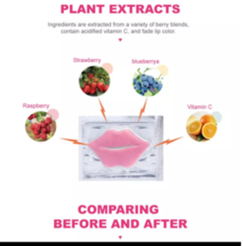 SUPER LIP PLUMPER PINK CRYSTAL COLLAGEN LIP MASK