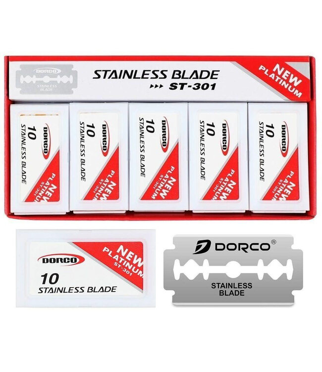 DORCO STAINLESS BLADES - NEW PLATINUM