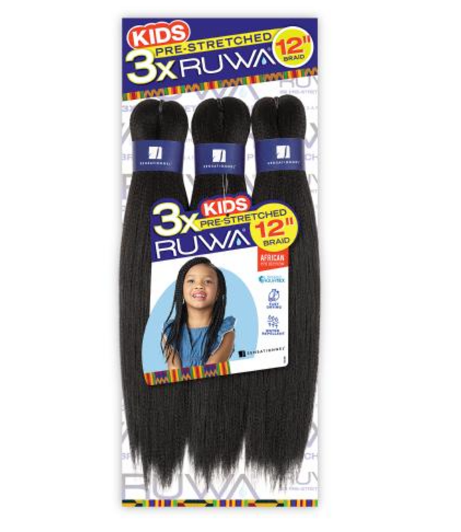 3x RUWA KID PRE STRETCHED BRAID 12'