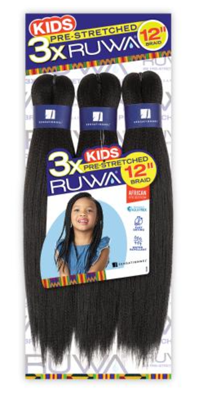 3x RUWA KID PRE STRETCHED BRAID 12'