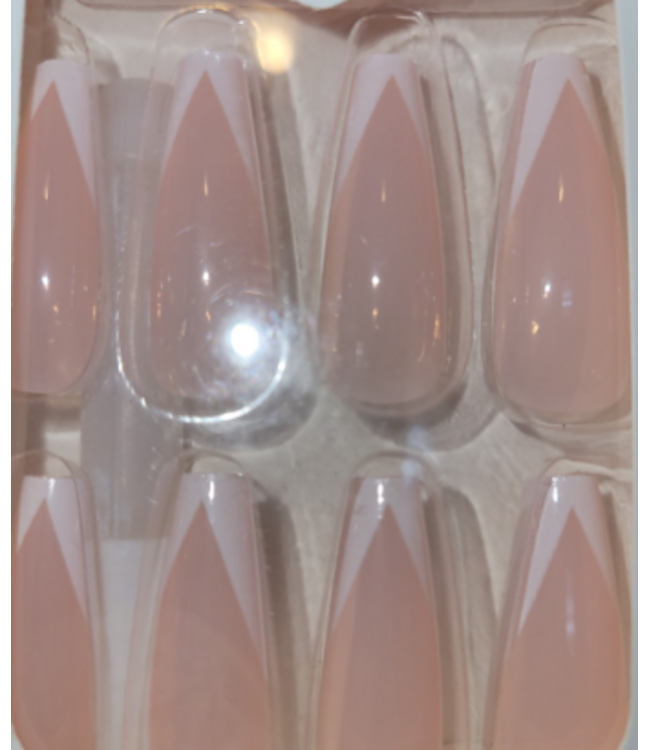 AX AX FALSE NAIL LONG COFFIN STYLE