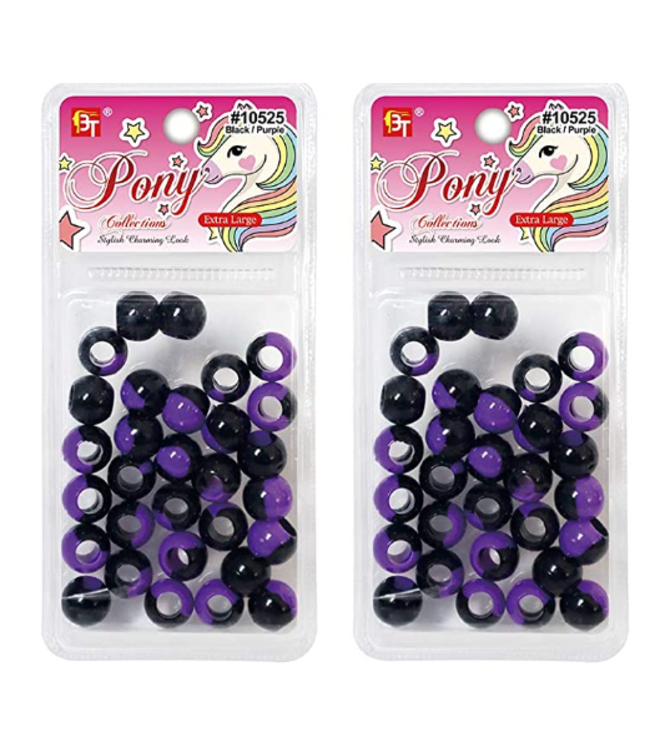 PONY MEDIUM 2 TONE BEADS