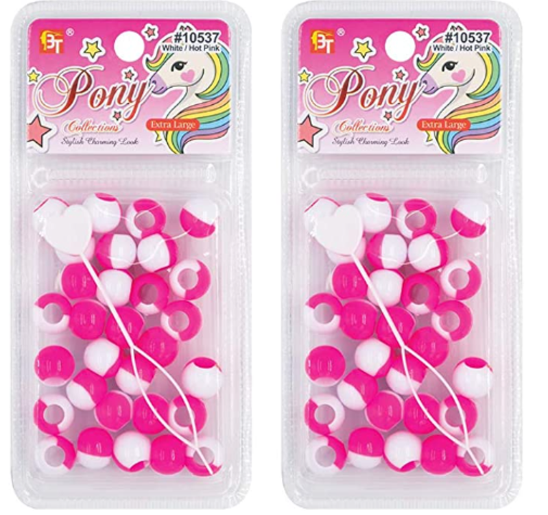 PONY MEDIUM 2 TONE BEADS