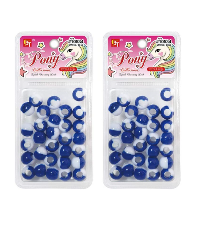 PONY MEDIUM 2 TONE BEADS