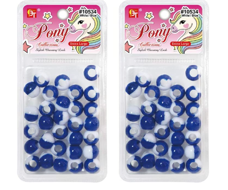 PONY MEDIUM 2 TONE BEADS