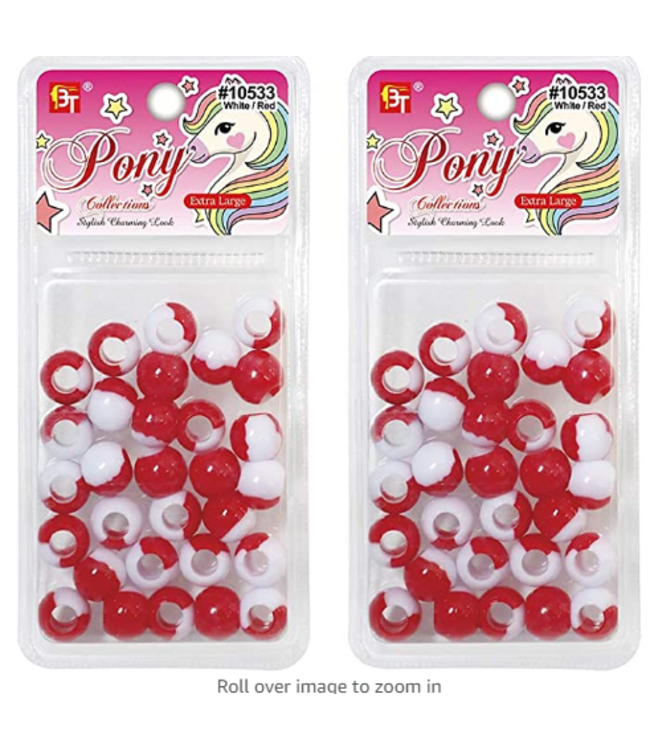 PONY MEDIUM 2 TONE BEADS