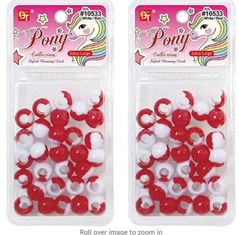 PONY MEDIUM 2 TONE BEADS