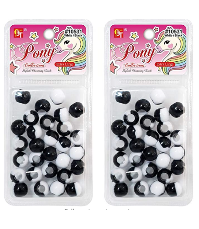 PONY MEDIUM 2 TONE BEADS