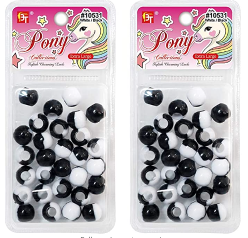 PONY MEDIUM 2 TONE BEADS