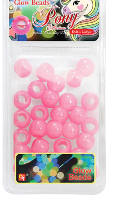 BT GLOW IN THE DARK MEDIUM ROUND BEADS