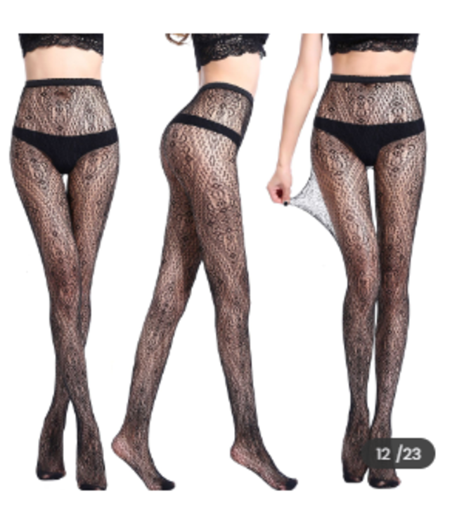 SAREBYS BEAUTY SUPPLY WOMEN SEXY FASHION BLACK HOLLOW STOCKINGS