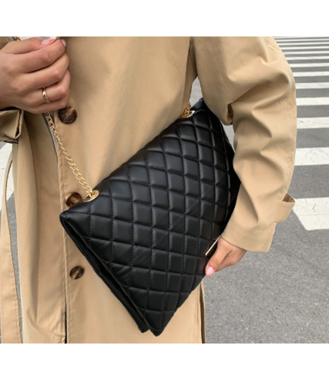 SAREBYS BEAUTY SUPPLY LARGE FLAT FLAP SROSSBODY BAG