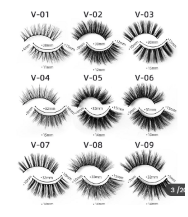 SAREBYS BEAUTY SUPPLY 3D MINK LASHES NATURAL FALSE LASHES W/ LASH BRUSH