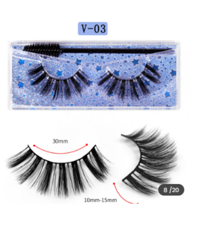 SAREBYS BEAUTY SUPPLY 3D MINK LASHES NATURAL FALSE LASHES W/ LASH BRUSH