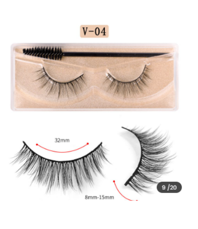 SAREBYS BEAUTY SUPPLY 3D MINK LASHES NATURAL FALSE LASHES W/ LASH BRUSH