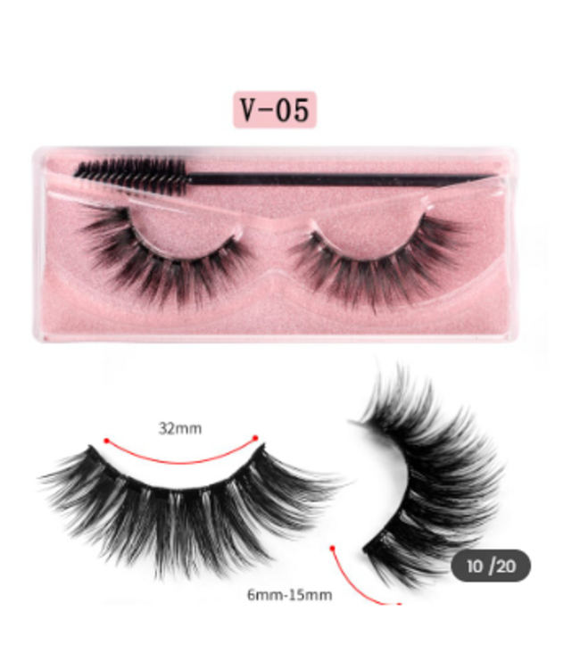 SAREBYS BEAUTY SUPPLY 3D MINK LASHES NATURAL FALSE LASHES W/ LASH BRUSH