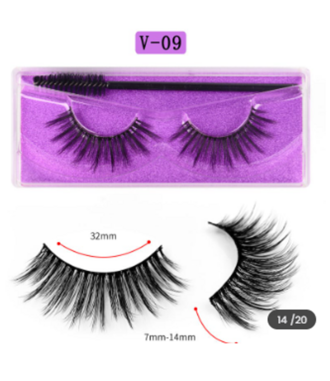 SAREBYS BEAUTY SUPPLY 3D MINK LASHES NATURAL FALSE LASHES W/ LASH BRUSH