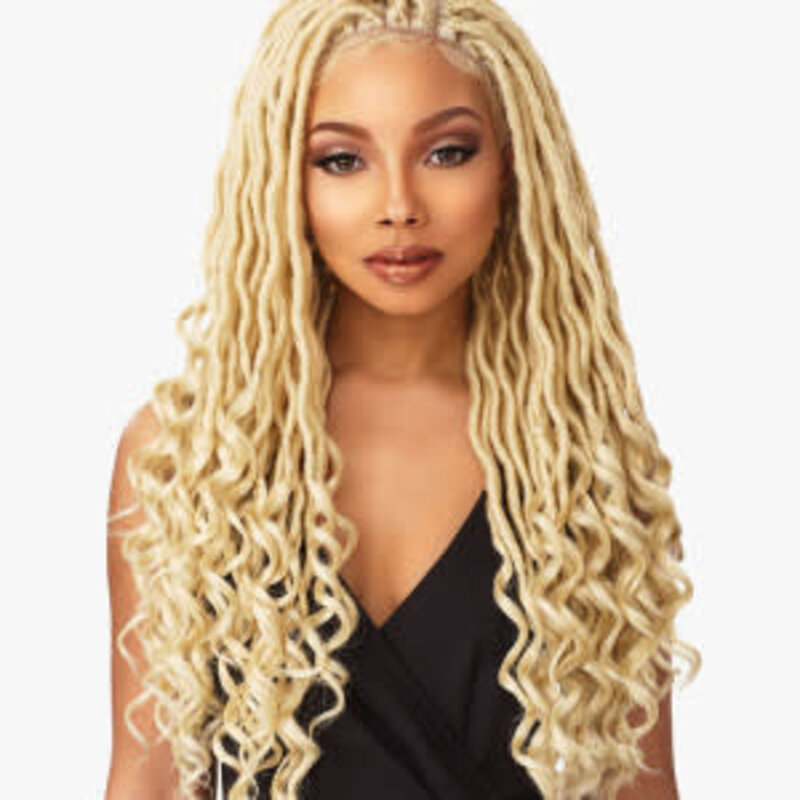 SENSATIONNEL SWISS LACE WIG MULTI PART GODDESS LOCS 4X4 100%PRM FIBER 1