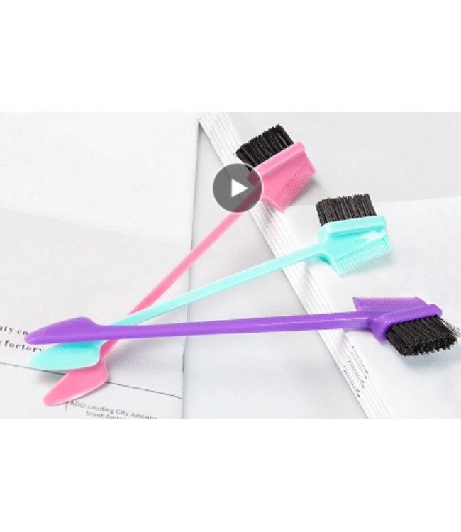 SAREBYS BEAUTY SUPPLY 3 IN 1 EDGE CONTROL BRUSH WITH APPLICATOR