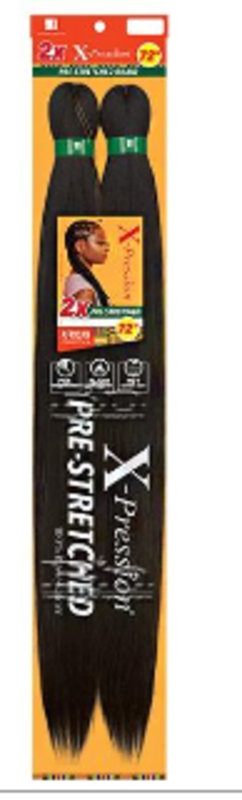 2X X-PRESSION PRE-STRETCHED BRAID 72" SM1B/27