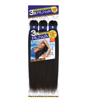3X RUWA 3X RUWA PRE STRETCHED BRAID 18' 4
