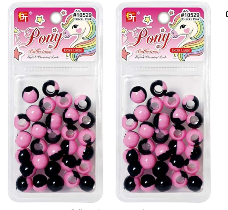 PONY MEDIUM 2 TONE BEADS