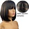 ONE N ONLY MQF8123-1 BLACK OMBRE BLONDE WOMEN BOB WIG WITH BANG