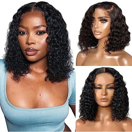 HH 13X4 WATER WAVE NATURAL LACE FRONT BOB