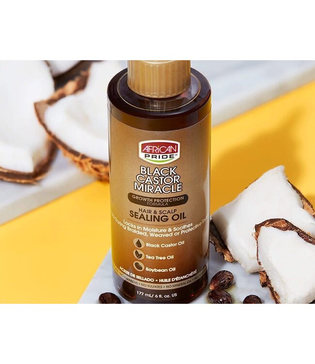 BLACK CASTOR MIRACLE HAIR & SCALP SEALING OIL 6 OZ