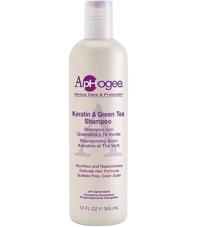 APHOGEE KERATIN & GREEN TEA SHAMPOO 12OZ
