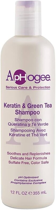 APHOGEE KERATIN & GREEN TEA SHAMPOO 12OZ