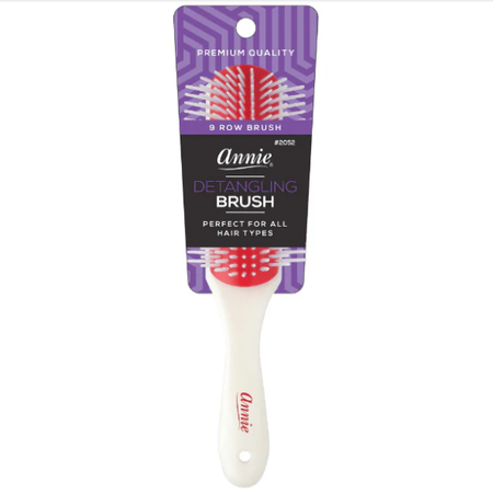 ANNIE ERGO RUBBER CUSHION DETANGLE BRUSH 9ROW