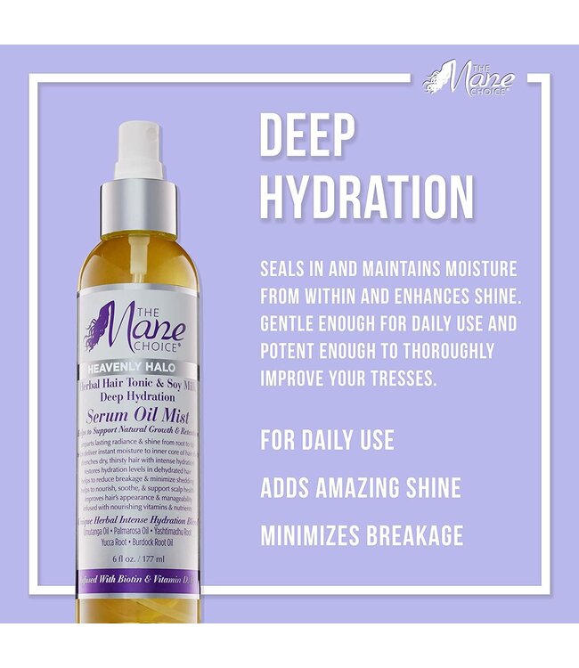 THE MANE CHOICE THE MANE CHOICE HEAVENLY HALO HERBAL HAIR TONIC & SOY MILK DEEP HYDRATION SHAMPOO