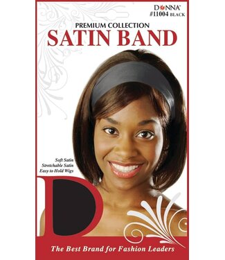 DONNA SATIN BAND BLACK