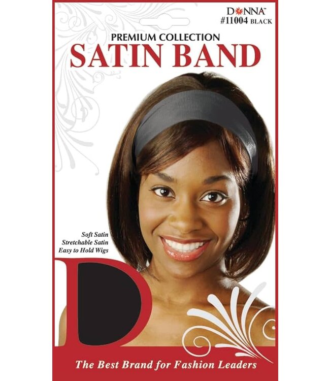 DONNA SATIN BAND BLACK