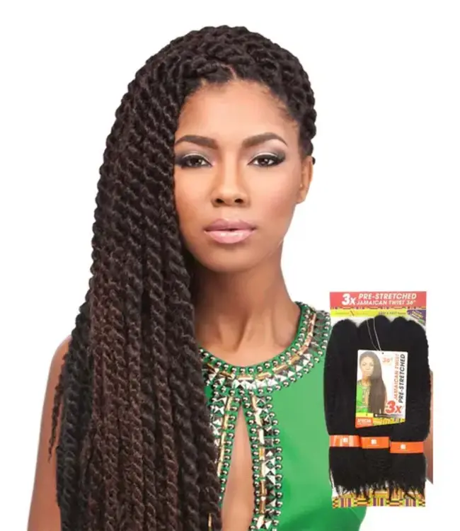 3X PRE-STRETCHED JAMAICAN TWIST 36" 1