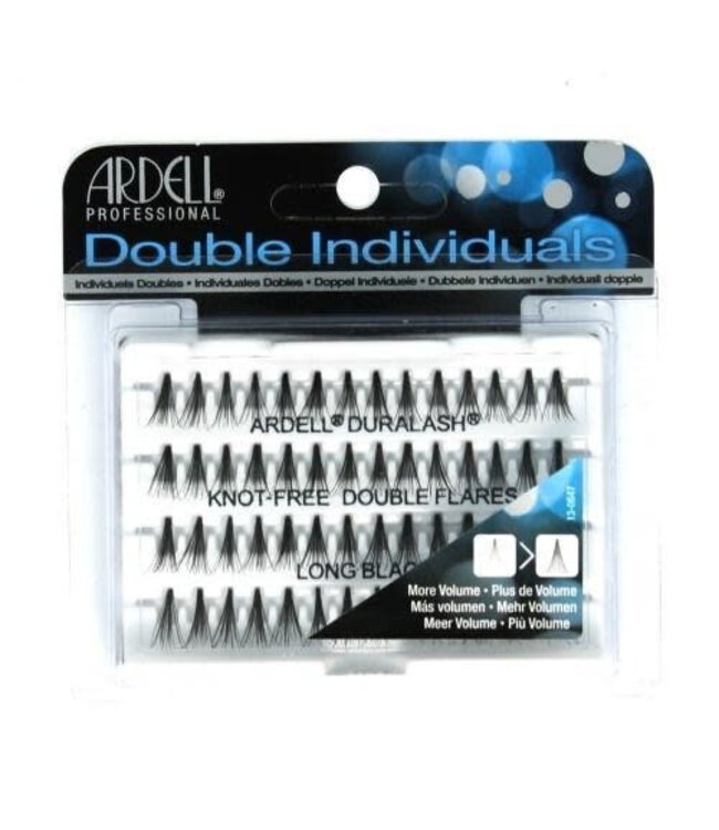 ARDELL DOUBLE KNOTFREE FLARES INDIVIDUAL LASHES S/ M/ L DOUBLE