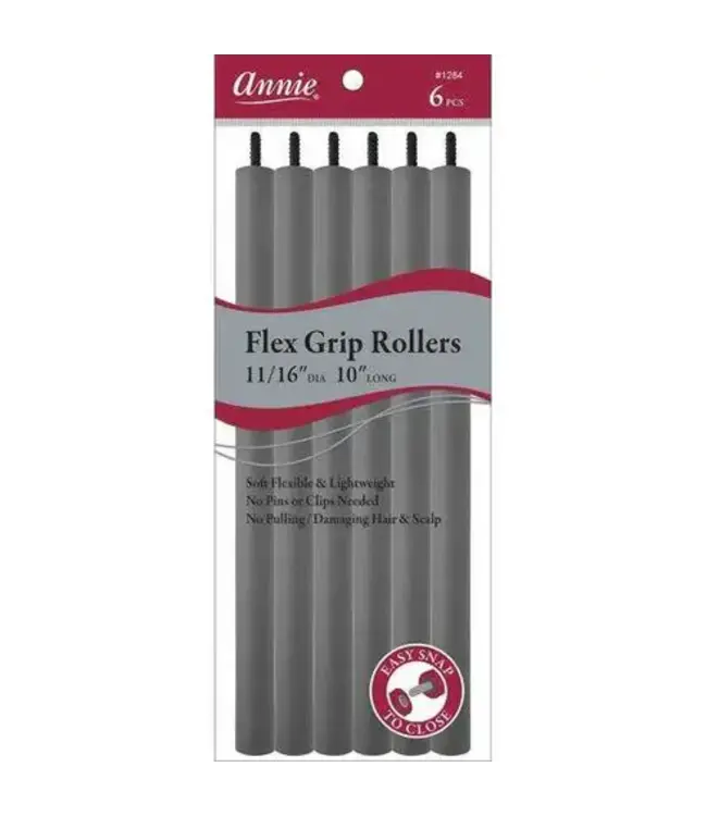 FLEX GRIP ROLLERS 10" 6 PCS GRAY