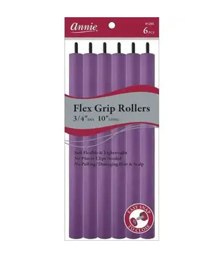 ANNIE FLEX GRIP ROLLERS 3/4" 10" 6 PCS PURPLE